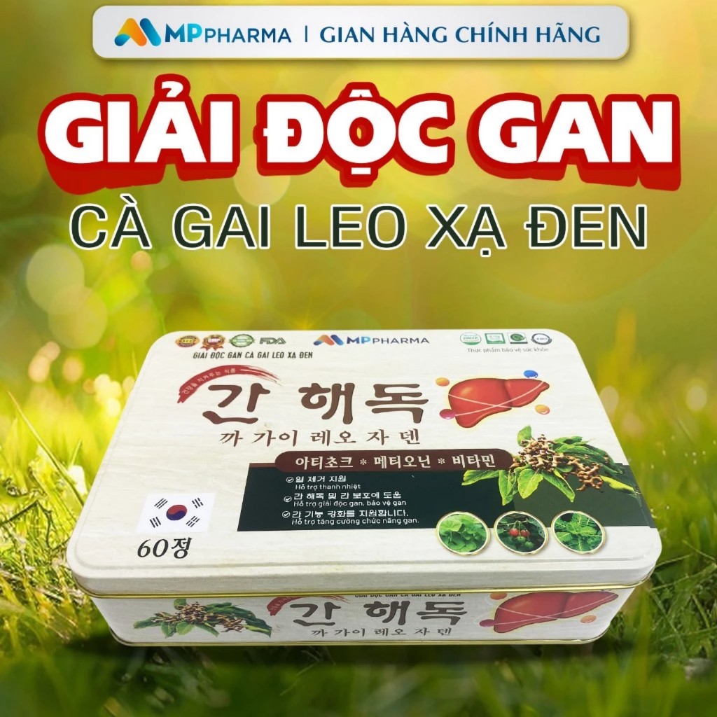 [Mẫu mới 2024] GIẢI ĐỘC Gan Cà Gai Leo Xạ Đen ,thải độc gan, hạ men gan , thanh nhiệt, giảm mụn....