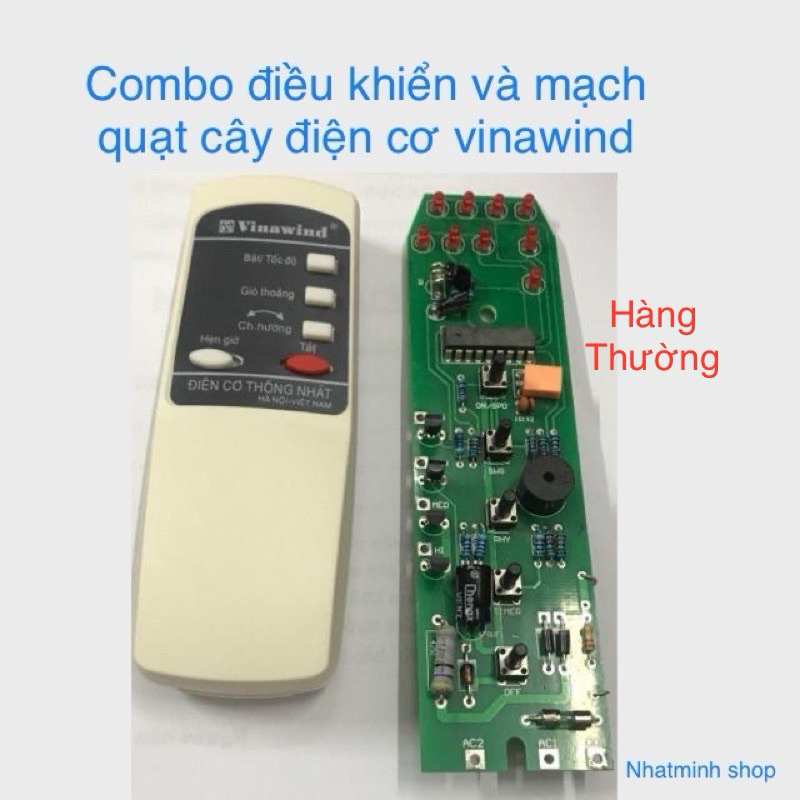 Mạch quat cây Vinawind và khiển.