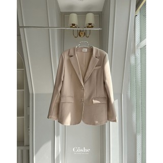 Coshe Áo vest nữ áo blazer công sở dáng suông ôm eo nhẹ chất vải Âu phong cách trẻ trung sang trọng kiểu dáng Hàn Quốc