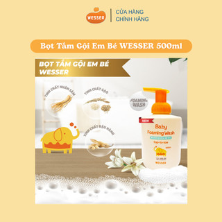 Bọt tắm gội em bé Wesser 500ml ( Nhập khẩu Hàn Quốc )