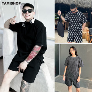 Bộ thể thao nam nữ hè chữ B , Sét quần áo Trơn Thu đông form rộng chất da cá nỉ chân cua mặc nhà chạy bộ trẻ trung
