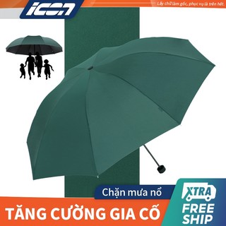ICON ô Dù gấp gọn tiện lợi ,có nút đóng mở gấp gọn chống tia UV che nắng, che mưa khoác dù dù che mưa ô che mưa nhỏ gọn