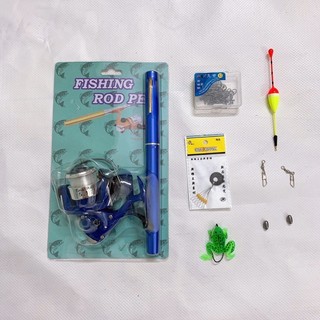  bộ cần câu bút máy đứng hàng loại 1 cần dài 1m tải cá 1 đến 6kg phụ kiện 9 món chất lượng Y HÌNH 