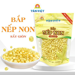 Bắp Nếp Non Sấy Giòn TÂN VIỆT FOOD thức quà ăn vặt Giòn Ngon Giàu Chất Dinh Dưỡng Gói 65g-130g