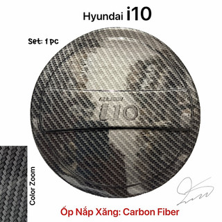 Ốp nắp bình xăng xe hyundai i10 grand 2022-2025 carbon dán trang trí 2023 2024