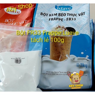 100gr Bột kem béo Frappe Luave FR33 tách lẻ⚡ GIÁ TỐT NHẤT ⚡ bột kem béo tạo sánh, mịn pha trà sữa