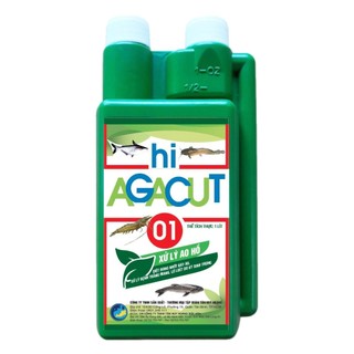 Chế Phẩm SInh Học Thuốc Thuỷ Sản Xử Lý Nước - HI-AGACUT1 - Tiêu Diệt Nấm, Vi Khuẩn Và Sát Trùng...- Chai 1 lít