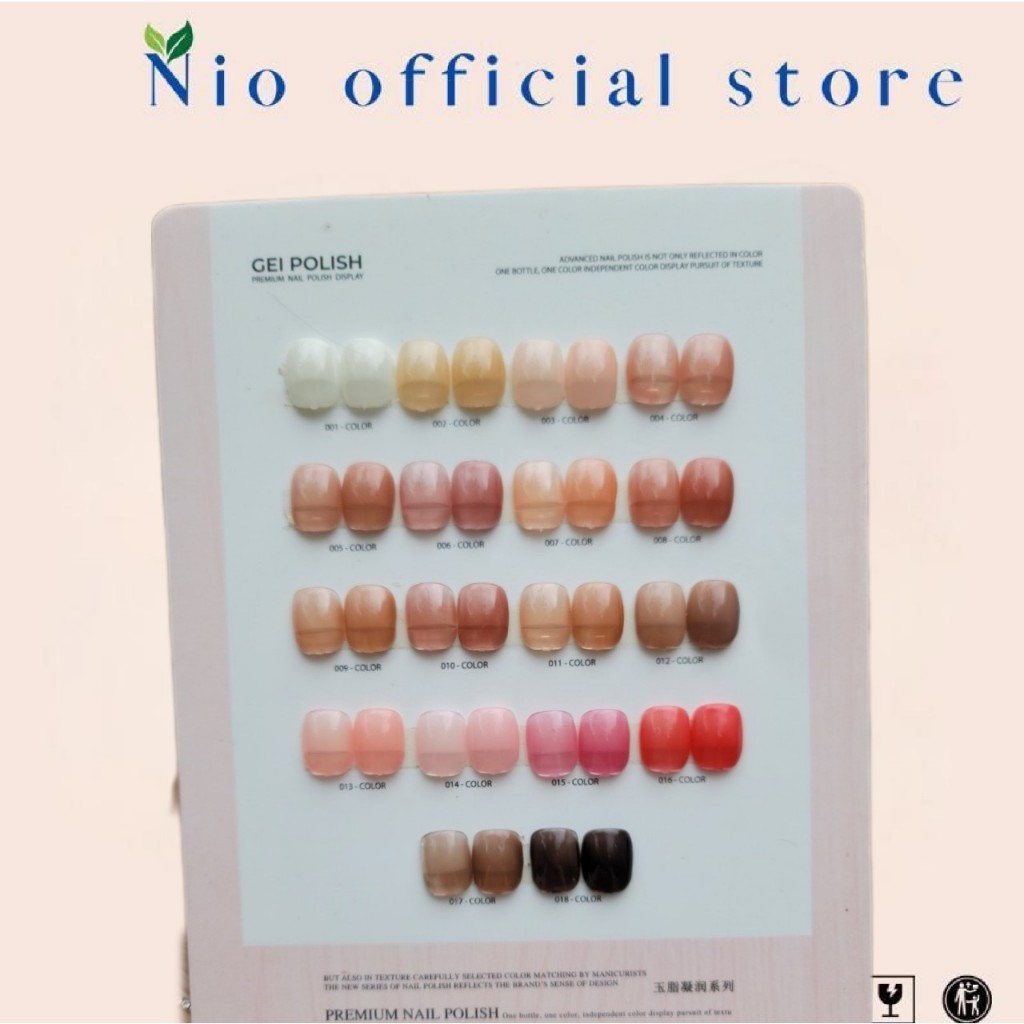 Set 18 màu THẠCH VERYGOOD NAIL[TẶNG  BẢNG TRỐNG KHÔNG MÓNG]