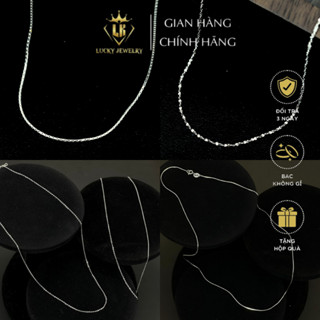 Dây chuyền nữ không mặt bạc thật giá rẻ | LUCKY JEWELRY