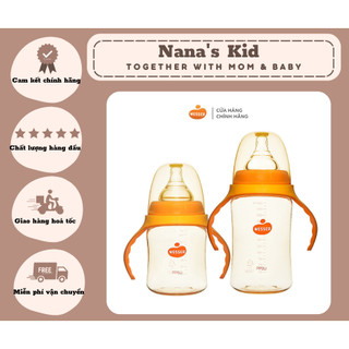 Bình sữa cổ rộng ppsu wesser 180ml/260ml cho bé