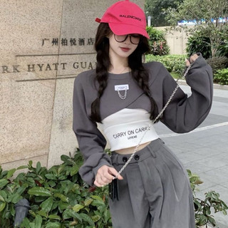 Set áo cặp croptop kèm áo dây ❤️❤️❤️