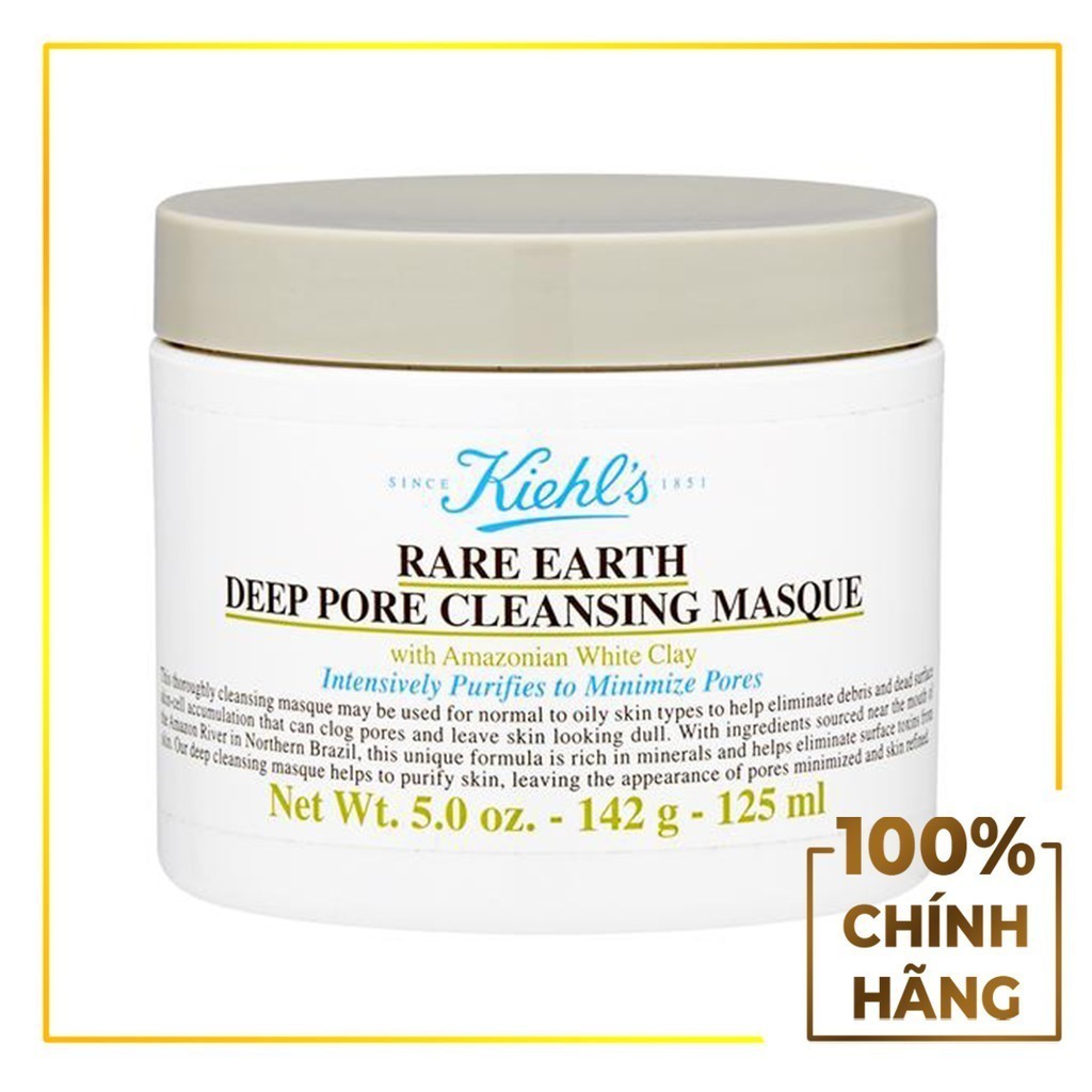 Mặt Nạ Đất Sét Kiehl's Rare Earth Deep Pore Cleansing Masque 125ml (authentic) | BigBuy360 - bigbuy360.vn