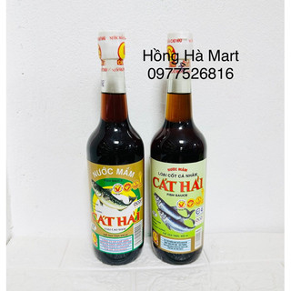 Chai Nước mắm Cát Hải 650ml loại cao đạm