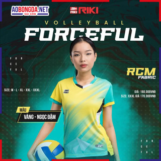 Bộ quần áo bóng chuyền nam nữ riki vol7 amor, áo riki thể thao chính hãng chất liệu co giãn, thấm hút tốt
