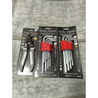Combo 2 bộ lục giác bông ,bị và kìm tuốt dây nhật cao cấp