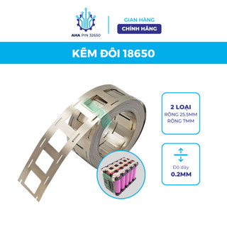 Kẽm hàn cell pin 18650 dày 0.2mm, 1 mét kẽm đôi kẽm hàn pin rộng 25.5mm và 27mm