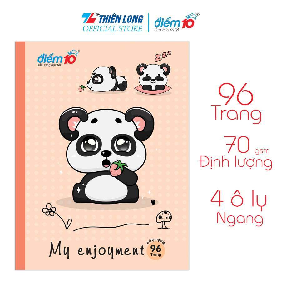 Tập học sinh 96 trang 4 ô ly ngang 70 gsm Điểm 10 TP-NB048 (Hình ngẫu nhiên)