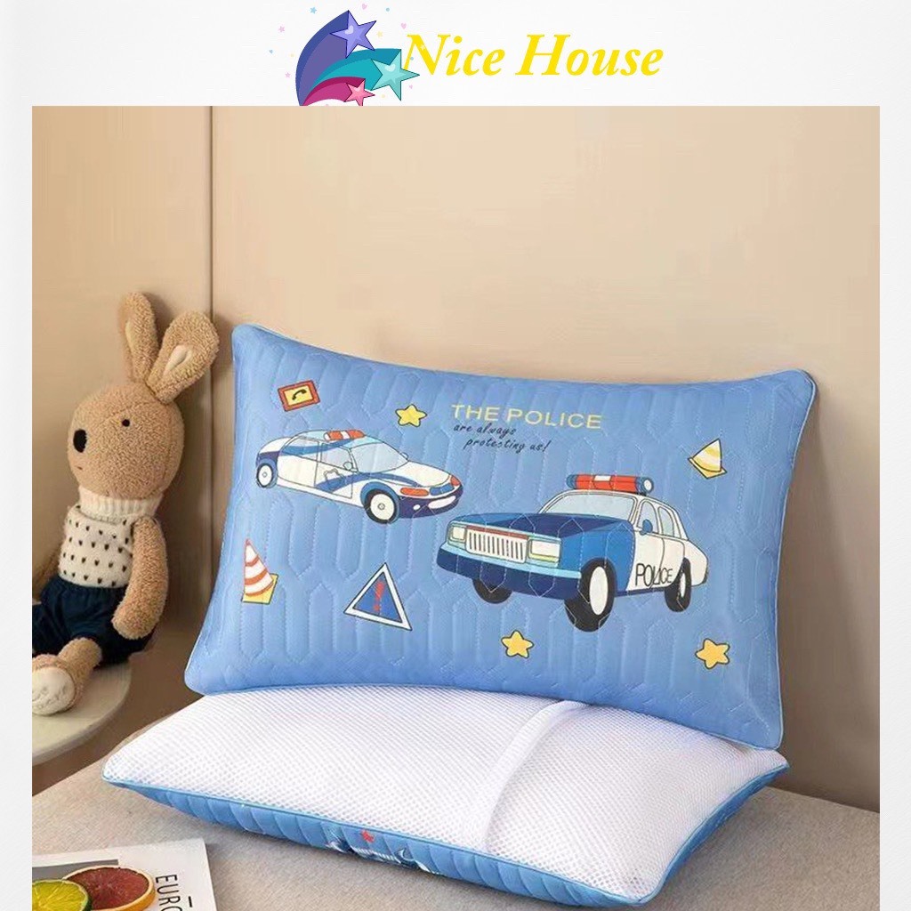 Gối Đầu Cao Su Trẻ Em Nice House Gối cho bé mang đi học từ 1 đến 6 tuổi.