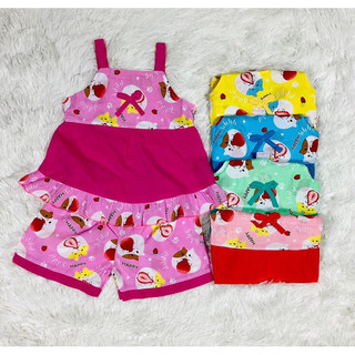 Size 4-15 kí đồ bộ dây tole lanh bé gái nhiều mẫu dễ thương