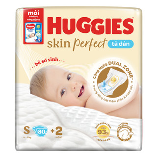 Tã quần/ dán huggies skin perfect m76/s80/nb70/nb108 cộng miếng