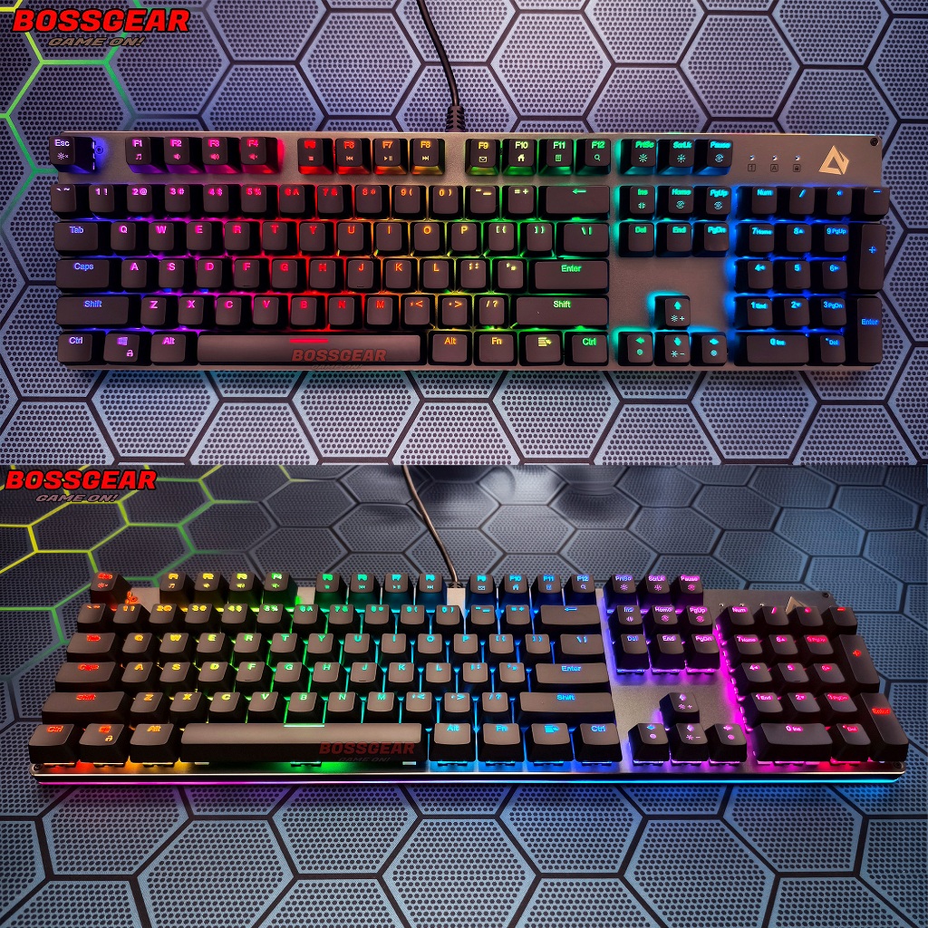 Bàn phím cơ Gaming AUKEY GK12 Fullsize 104 phím , LED RGB, LED viền RGB, Blue Switch.