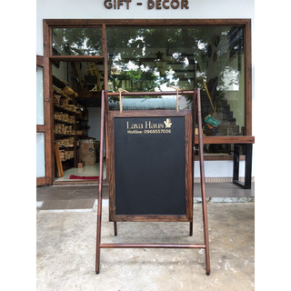 Standee viết phấn độc đáo- Khắc tên thương hiêu- LUXI DECOR