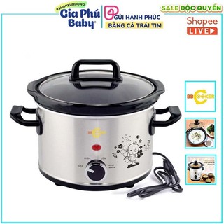 Nồi nấu cháo chậm BB Cooker - Nồi nấu cháo, Nồi kho cá, kho thịt, nấu chè, chưng yến (Hàng chính hãng, BH 1 năm)
