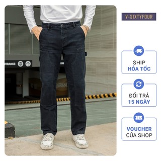 Quần Jeans Nam Dáng Straight Túi Double Knee.Men's Straight Fit Jeans Double Knee Pockets V-SIXTYFOUR 222MD4083F1050