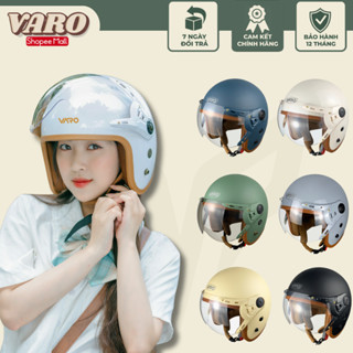 Mũ bảo hiểm VARO 3/4 kính càng kính chống chói cao cấp