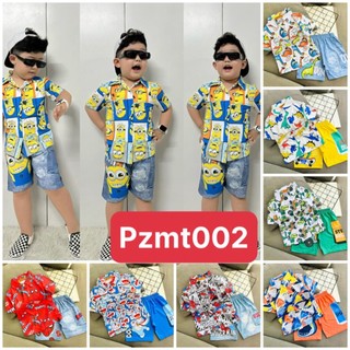 11-23kg pizama trai chất thun lạnh 3d pzmt002