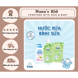 Nước rửa bình sữa dnee organic thái túi 550ml/chai 500ml/600ml cho bé