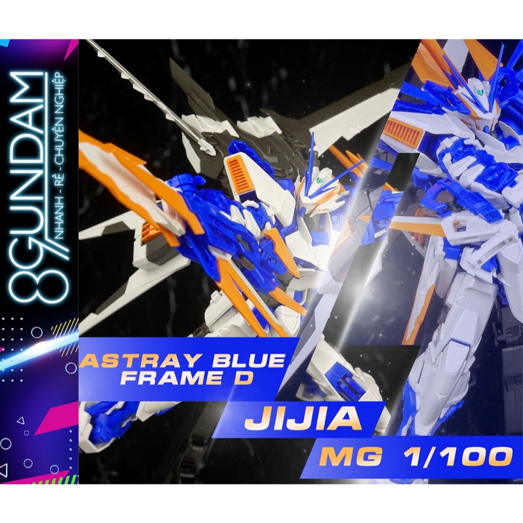 Mô Hình Lắp Ráp Gundam MG Astray Blue Frame D (Ji Jia Xian QU) (tặng kèm base và decal nước)