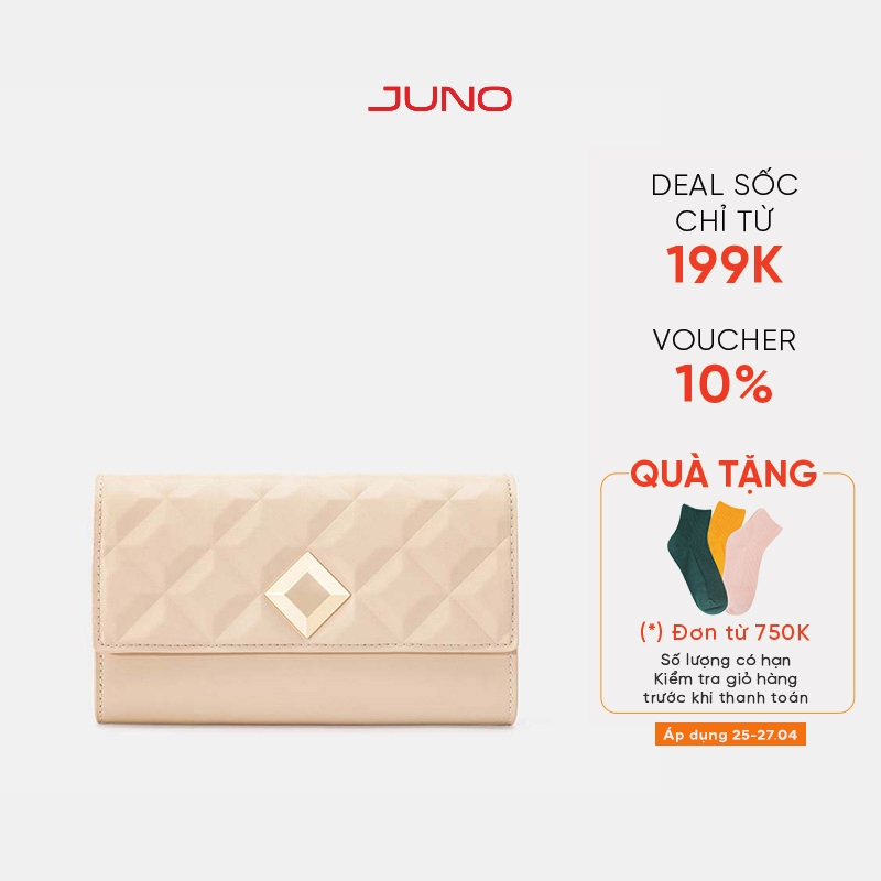 Clutch Nữ Thời Trang JUNO Dập Hiệu Ứng Princess Diamond VI141