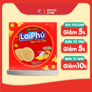 Hộp Qùa Tết Lai Phú - Hộp Thiếc 472G (Có Kèm Túi Giấy)