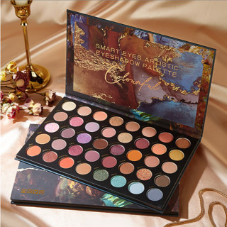 Bảng phấn mắt Novo 40 ô Smart Eyes Artistic Eyeshadow Palette hũ Lì Phấn Mịn Lên Màu Rõ Nét