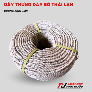 Dây Thừng Dây Bô Thái Lan Chất liệu PP Nguyên sinh Siêu Bền Đường Kính 7mm