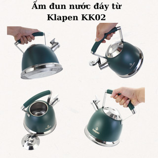 Ấm đun nước bếp từ 2.5l kalpen kk02, siêu đun nước có còi báo