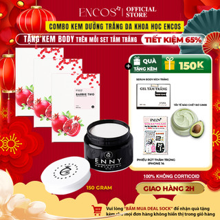 Bộ Dưỡng Trắng Da Body X4 Và 3 Set Tắm Trắng ENNY Lựu Đỏ 2024