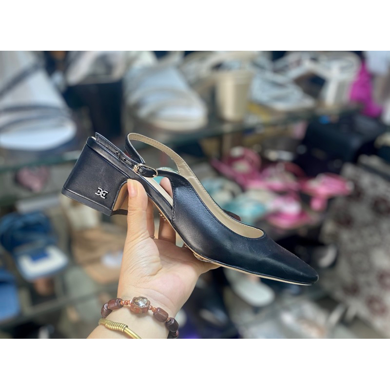 Giày slingback hiệu Sam Edelman chuẩn xịn, đế trụ cao 5phân