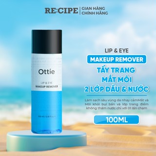 Nước Tẩy Trang Mắt Môi Làm Sạch Sâu Ottie, Dầu Tẩy Trang Dịu Nhẹ Cho Mọi Loại Da 100ml