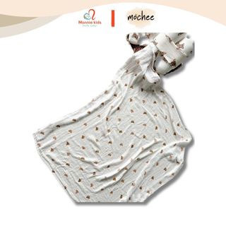 KHĂN TẮM ĐA NĂNG SỢI TRE ORGANIC MOCHEE HỌA TIẾT GẤU KÍCH THƯỚC 110X120CM