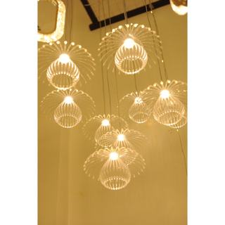 Bộ 10 quả đèn thả sứa 2 tầng trang trí đám cưới thả trần rạp cưới decor quán cà phê gia đình nhà hàng khách sạn