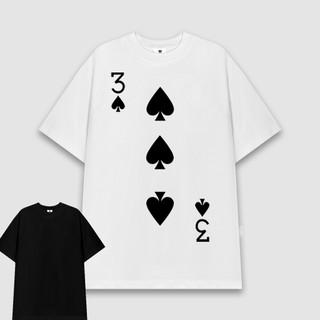 Áo Phông thun trắng lá 3 Bích ưu tiên đi trước áo độc đáo cotton 100% thoáng mát unisex- 6043