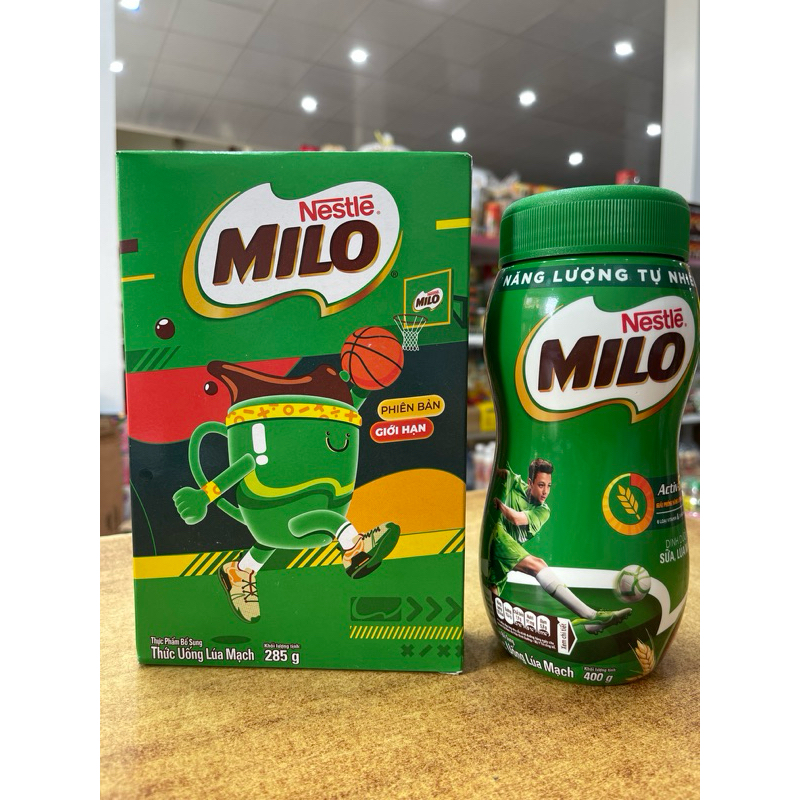 Thức uống lúa mạch Milo bột hũ 400g / hộp giấy 285g