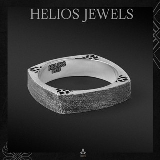 Nhẫn bạc nam, nữ HeliSilver Ornate Lotus Helios Silver Original