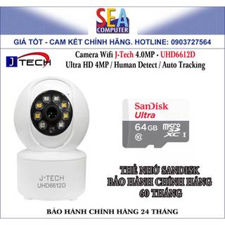 Camera Wifi J-Tech 4.0MP - UHD6612D Ultra HD 4MP / Human Detect / Auto Tracking