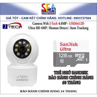 Camera Wifi J-Tech 4.0MP - UHD6612D Ultra HD 4MP / Human Detect / Auto Tracking