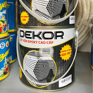 Lon 3kg Sơn lót chống rỉ sét dùng cho sắt kẽm tôn lạnh và trên mọi vật liệu cao cấp Dekor