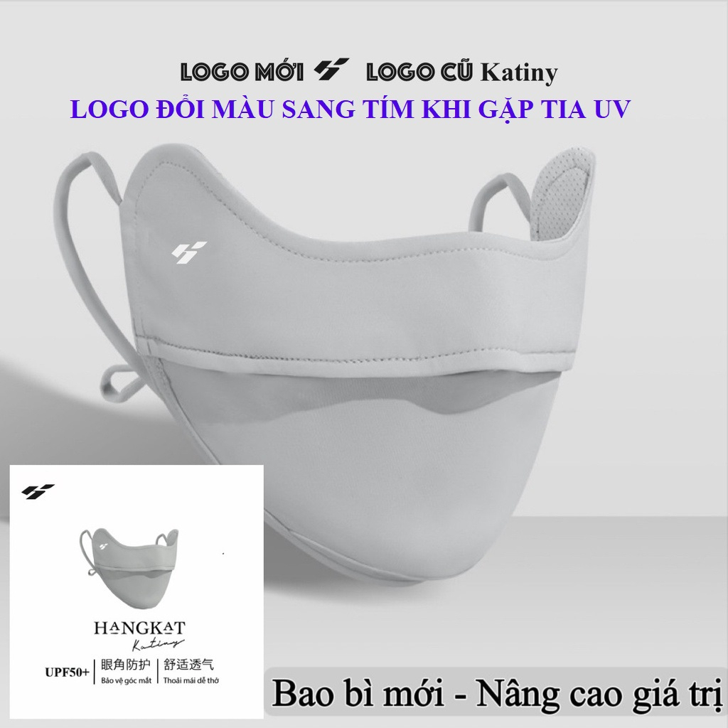 Khẩu Trạng Chống Nắng UPF 50 + Chống Tia UV Hangkat KATINY Chính Hãng Màu Xám A002