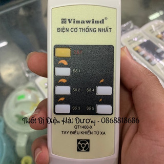 Điều khiển từ xa sử dụng cho quạt trần 5 cánh Vinawind QT